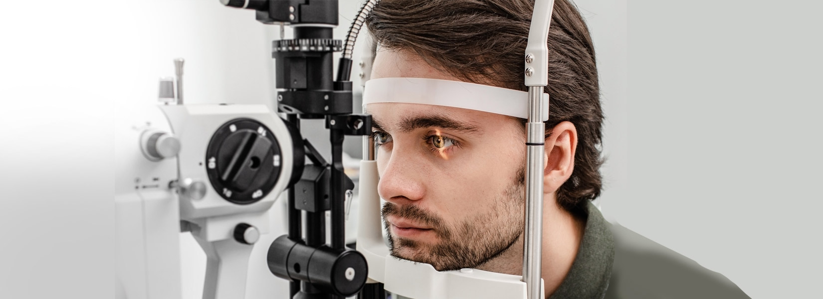 young man during eye exam in Osage Beach